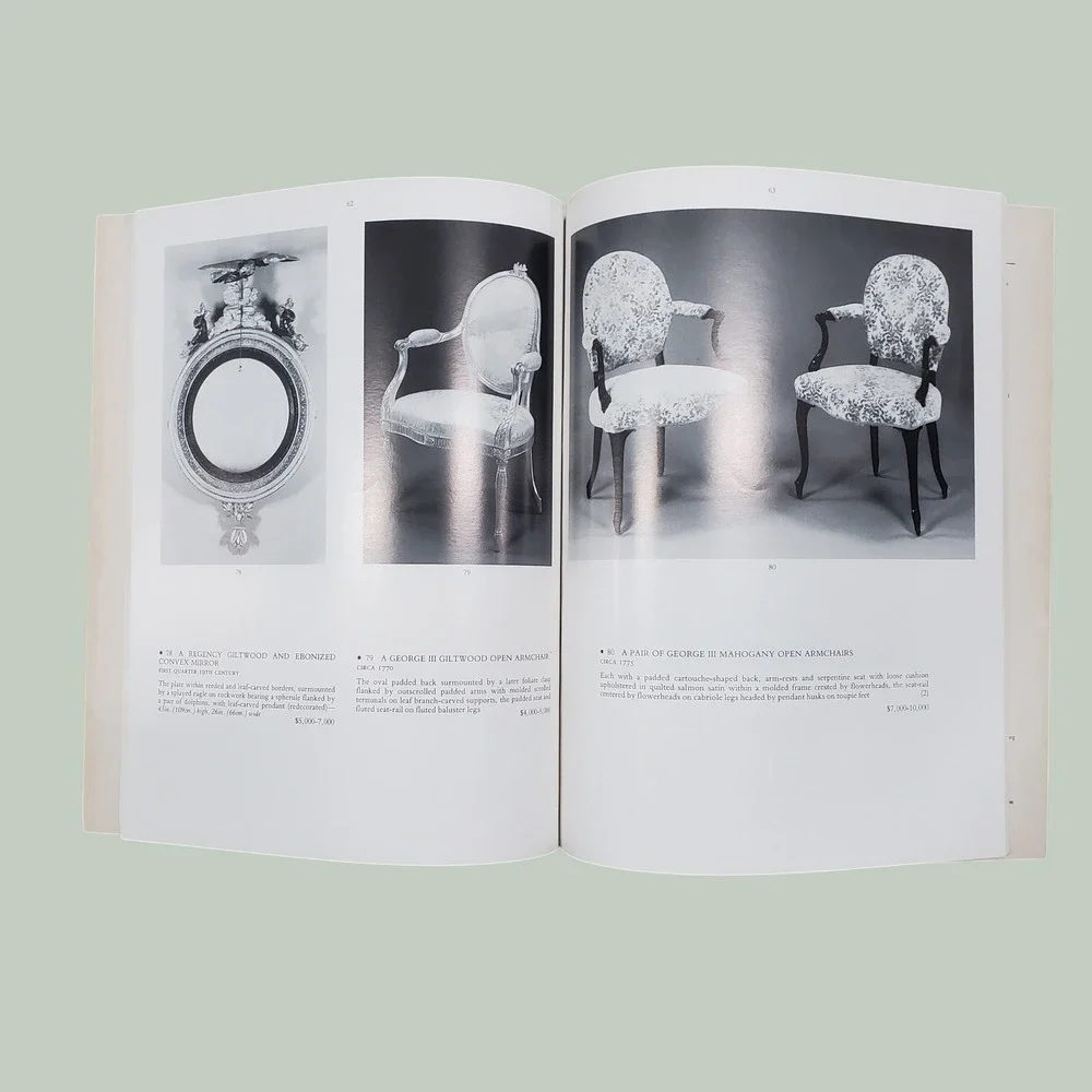Christie's 1990 Fine English Furniture and Objects of Art Auction Catalog NY